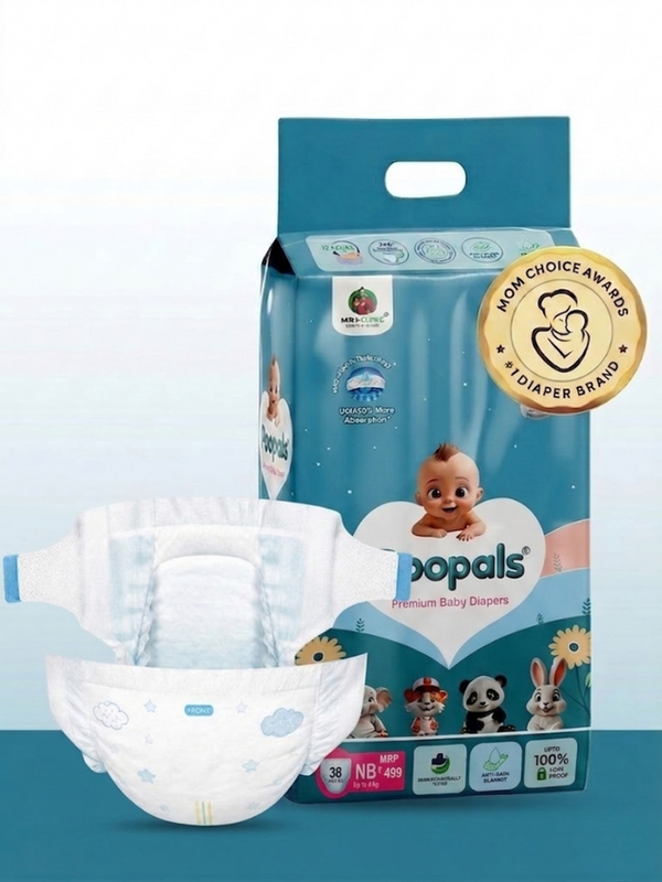 Poopals Premium Baby Diapers (NB)