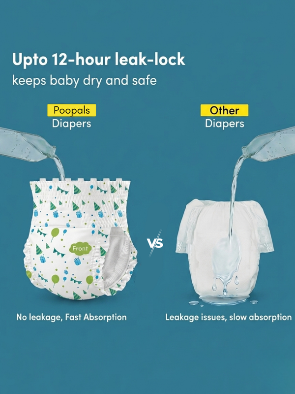 Poopals Premium Baby Diapers (XL)