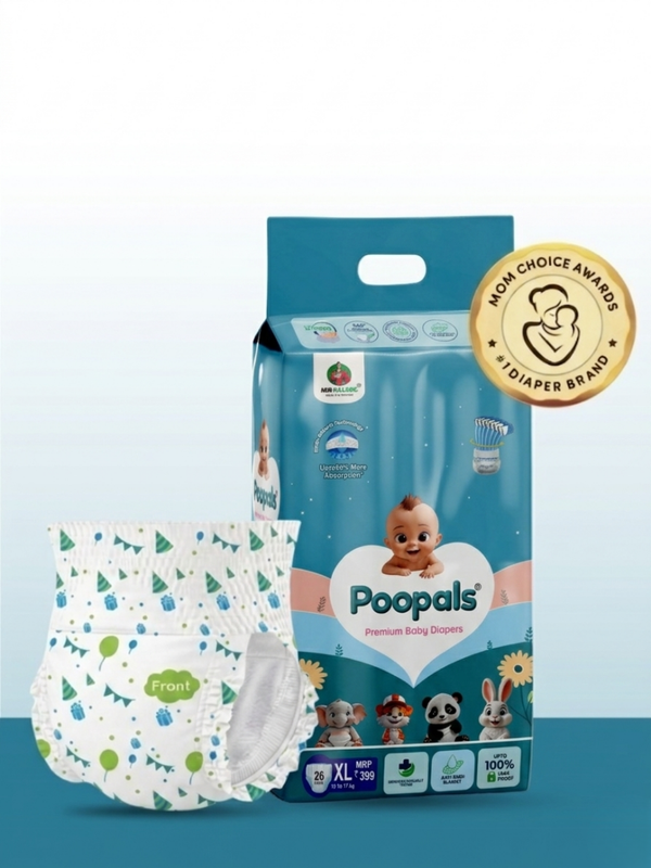 Poopals Premium Baby Diapers (XL)