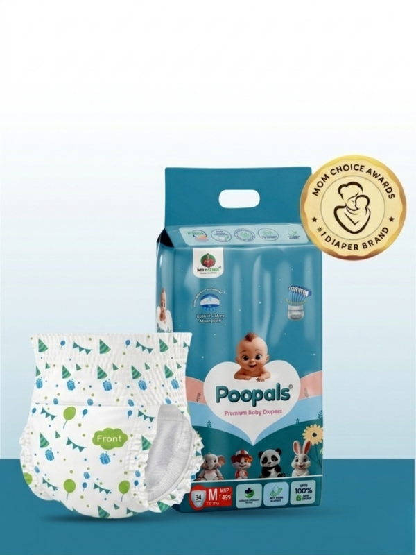 Poopals Premium Baby Diapers (XL)