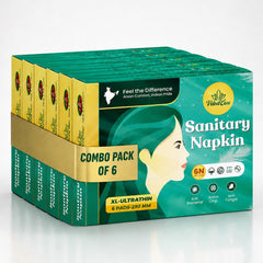 VelvetEase XL Ultra Thin Sanitary Napkins 6 Pads Pack Of 6