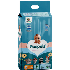 Poopals Premium Baby Diapers (L) L 30