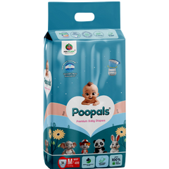 Poopals Premium Baby Diapers (L) M 34