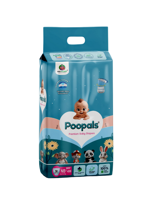 Poopals Premium Baby Diapers (NB) NB 38